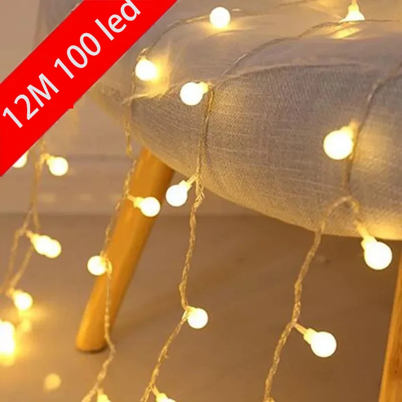 Waterproof LED string lights for outdoor garden and wedding decoration