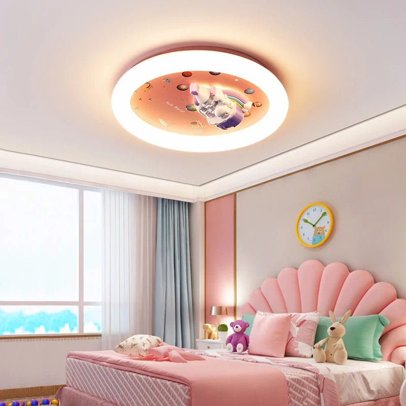 Modern heart ceiling light cute decorative castle style