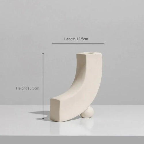 modern ceramic vase for dried flowers interior decoration - vue 11 sur 16