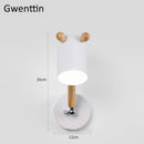 Nordic wooden and iron wall light for children