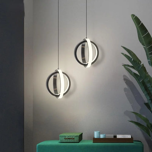 Modern LED pendant light for stylish indoor lighting - vue 5 sur 24