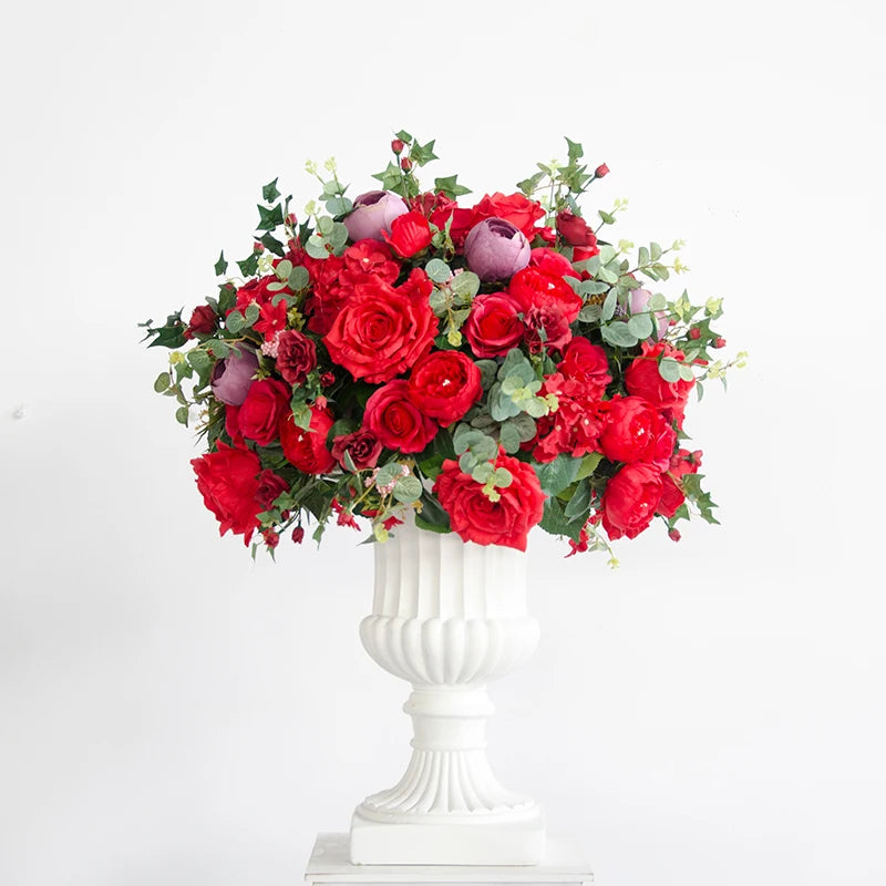 Artificial silk flower balls for wedding decor and photography