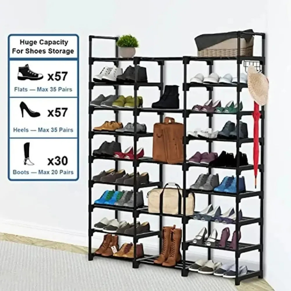 vertical shoe organizer for 35 to 45 pairs - vue 4 sur 9
