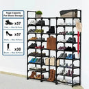 vertical shoe organizer for 35 to 45 pairs
