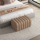 Nordic velvet bench soft and elegant footrest