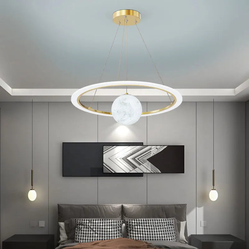 Nordic design glass chandelier creative decorative indoor lighting - vue 3 sur 11