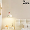 Cream floral pendant light for a warm atmosphere
