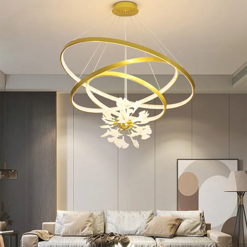 Modern Nordic ceiling pendant chandelier - vue 6 sur 24