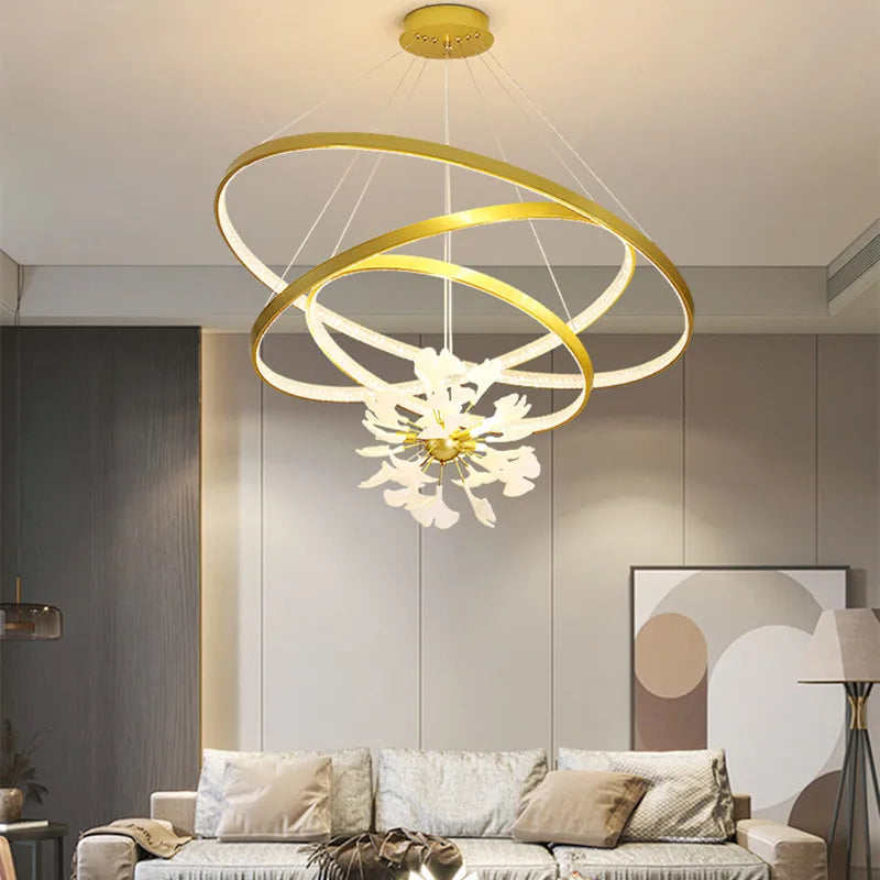 Modern Nordic ceiling pendant chandelier - vue 6 sur 24