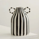 ceramic vase striped smiling face cute atmosphere decorative