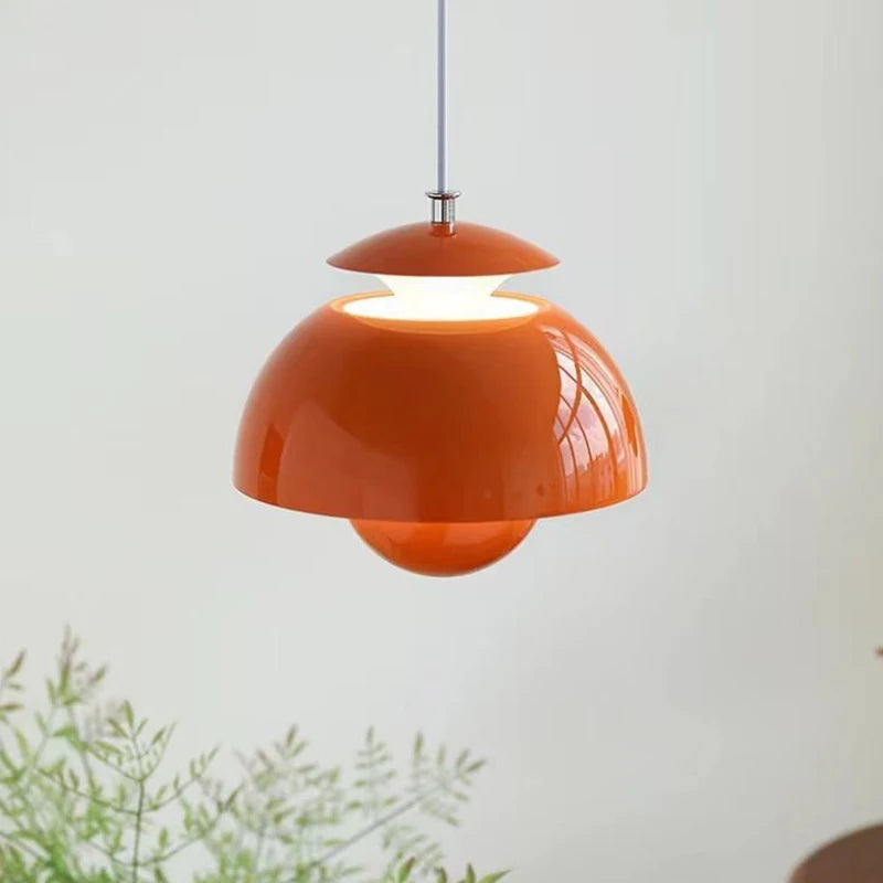 Modern Nordic Danish designer LED pendant light flower bud decor art hanging chandelier for home, bedroom, kitchen, bedside