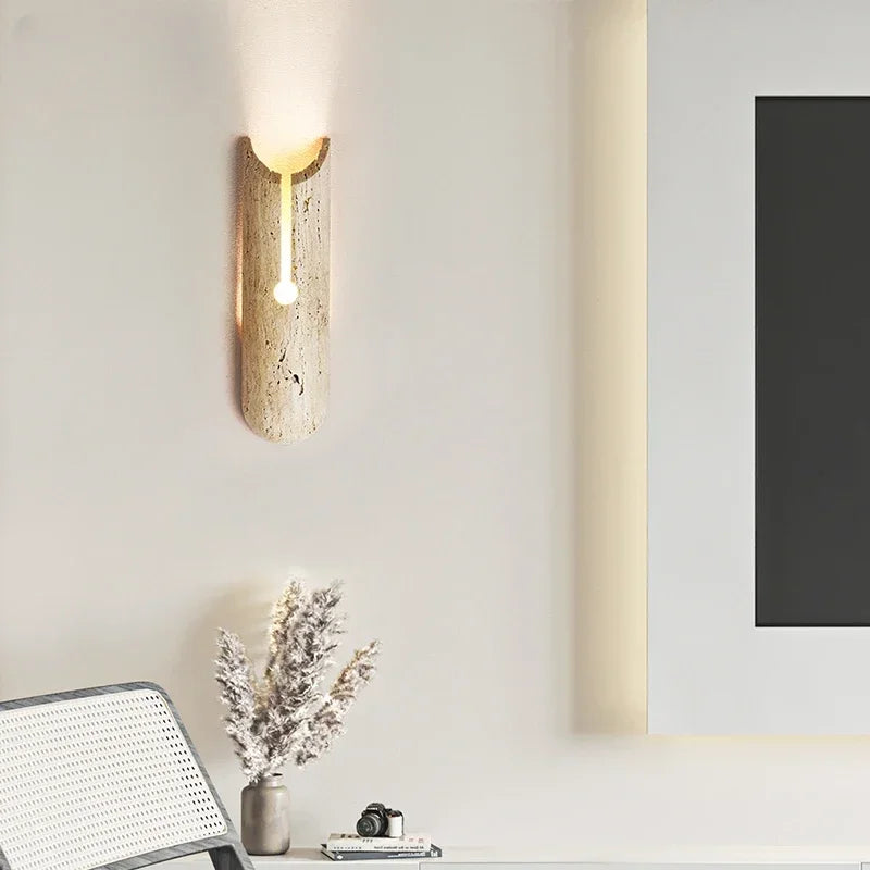 Elegant marble wall light for interior decoration - vue 3 sur 7