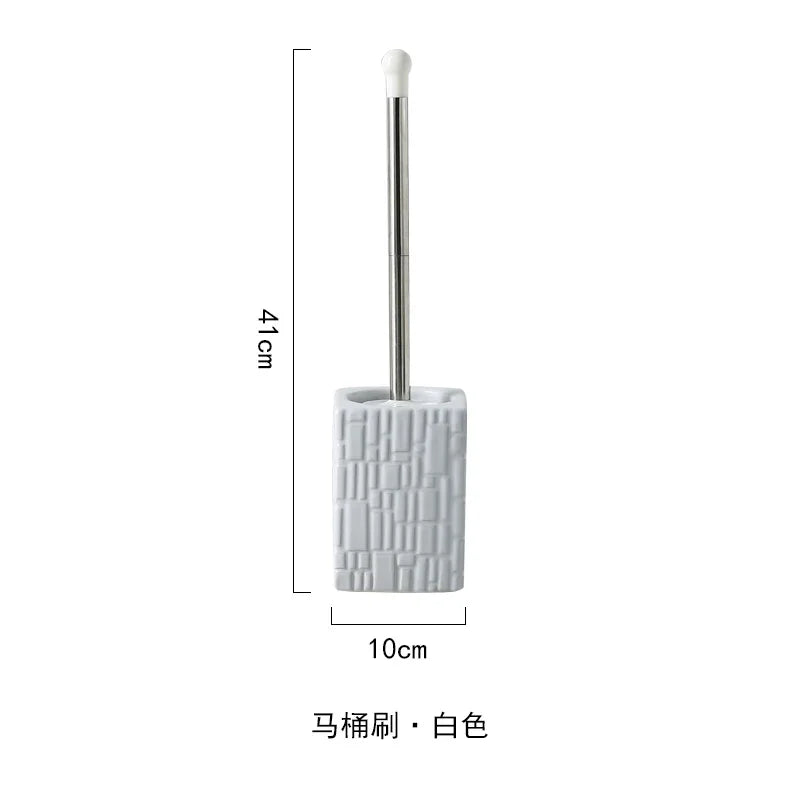 Ceramic toilet brush no dead angle cleaning