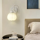 Pumpkin-shaped wall light for indoor decor