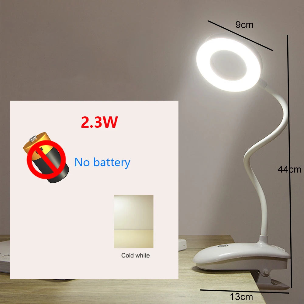 Touch control LED desk lamp with USB and eye protection
