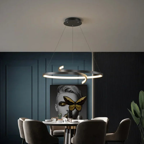 Nordic LED chandelier for indoor lighting and decoration - vue 6 sur 12