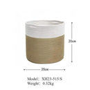 cotton rope storage basket for home and toys