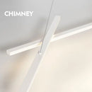 Modern minimalist LED iron art line pendant light