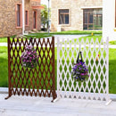 solid wood fence for garden and pets