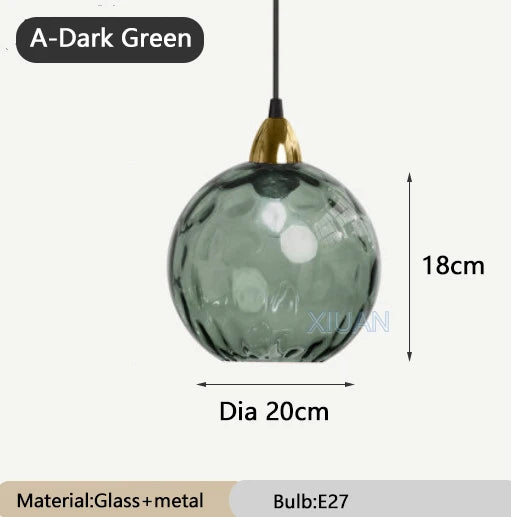 Colourful glass chandelier for restaurant - vue 12 sur 25