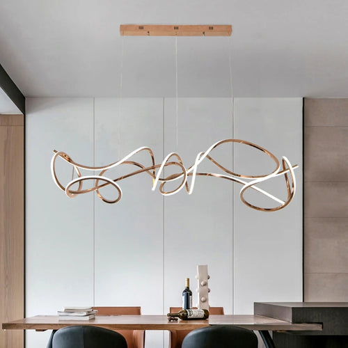 Modern designer chandelier for elegant and refined indoor lighting - vue 3 sur 8