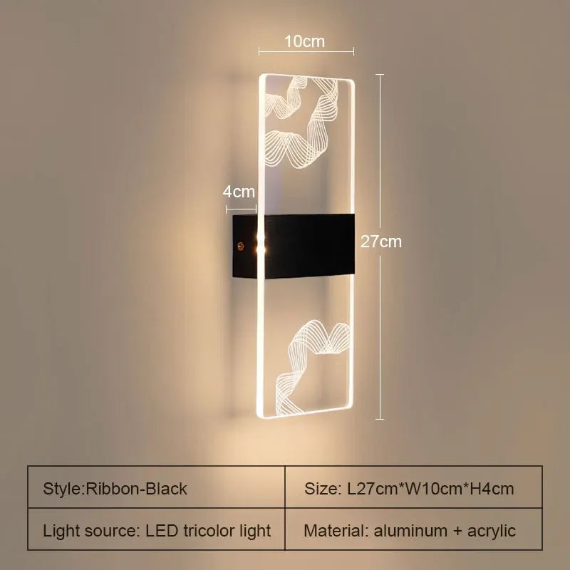 Modern LED wall light