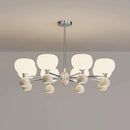 Modern LED pendant chandelier with up and down lighting