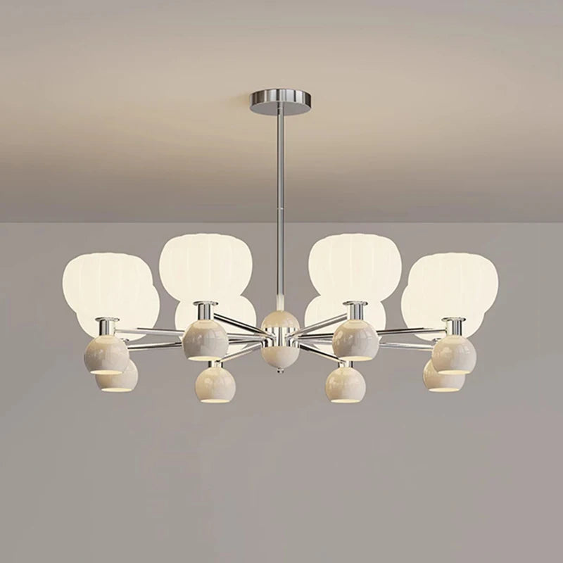 Modern LED pendant chandelier with up and down lighting