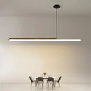 Modern long strip decorative LED pendant lights for interior