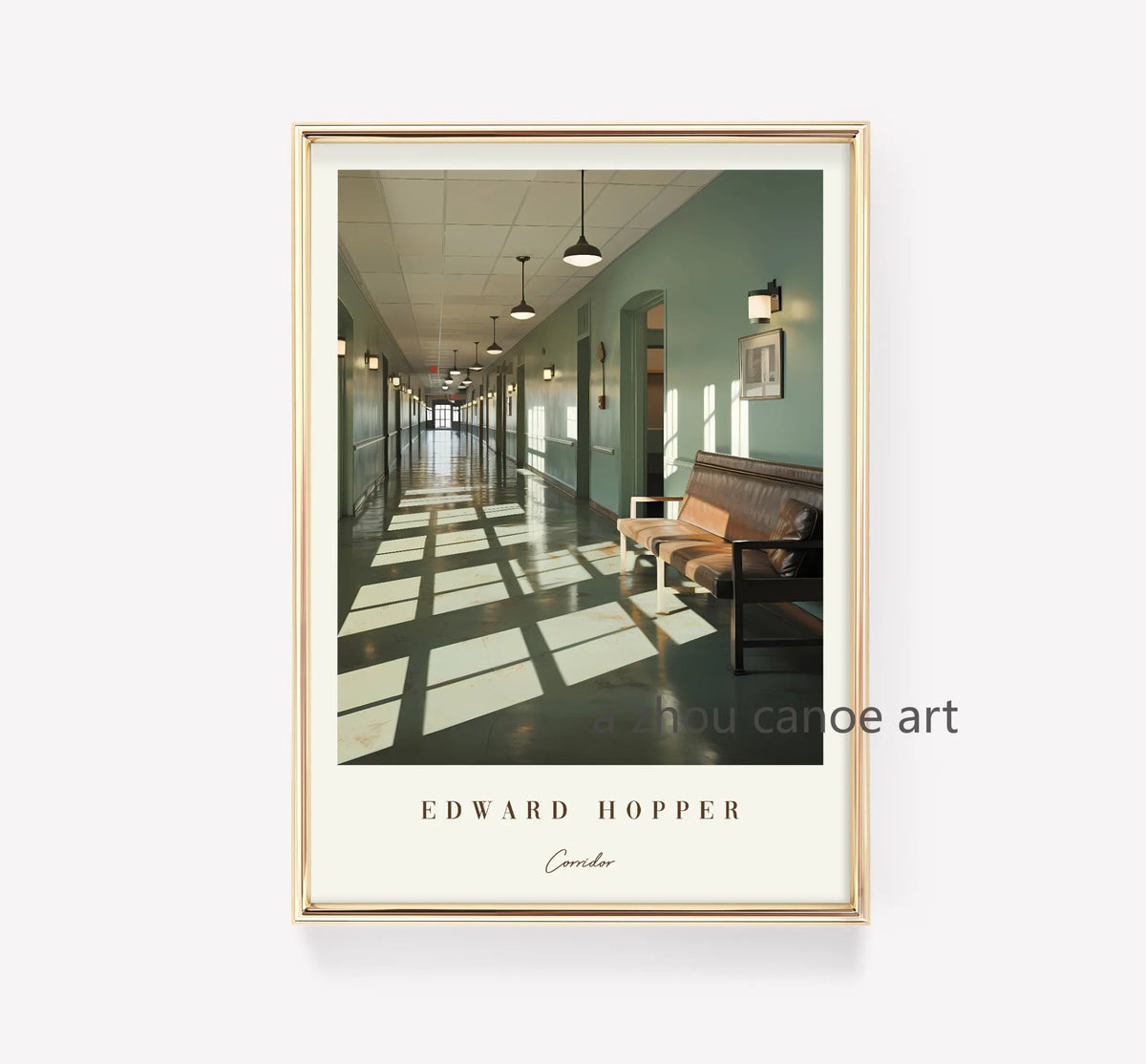 Edward Hopper Classic Art Library Wall Decor