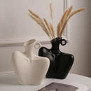 creative ceramic human vase for modern decoration