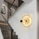 elegant nordic design acrylic iron led wall clock