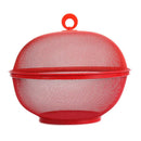 Mesh fruit basket with stainless steel anti-fly lid
