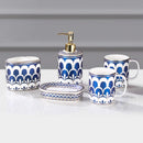 stylish and practical ceramic bathroom accessory set