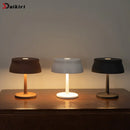 Usb table lamp for restaurant café bar rechargeable wireless mushroom lamp touch switch night light mini retro nordic led lights