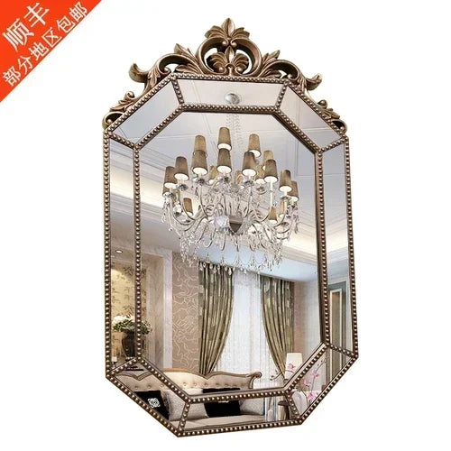 Nordic hanging decorative mirror for elegant makeup - vue 13 sur 14
