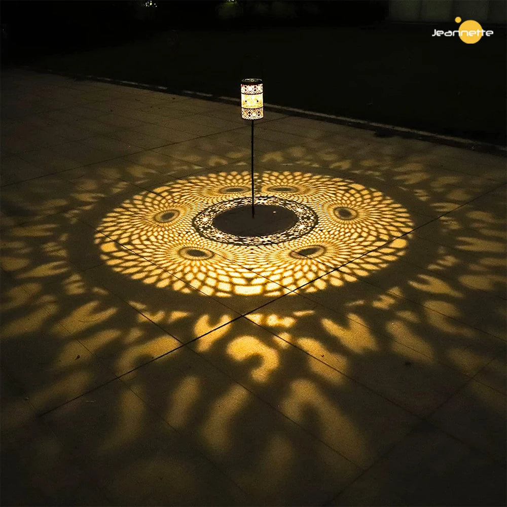 Retro solar lantern garden light LED outdoor decorative courtyard lamp