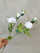 Artificial silk rose flowers for weddings and decoration