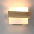 Modern wood and glass wall light decorative lighting