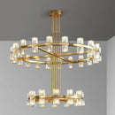 Brass and crystal chandelier for luxury decor
