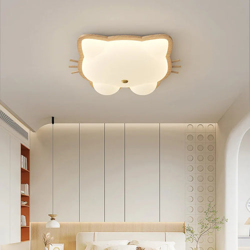 Creative LED cat animal chandelier for children - vue 2 sur 12