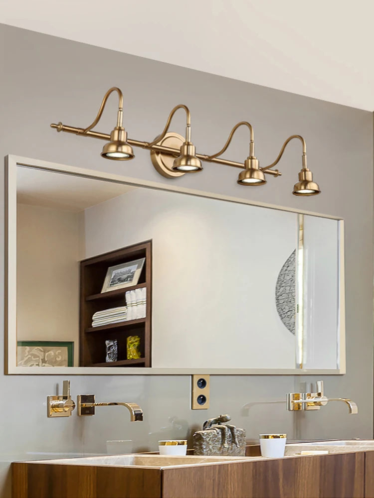 High quality modern brass LED wall light
