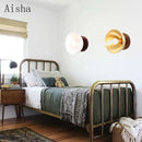 Nordic solid wood and brass modern ceiling light for decoration
