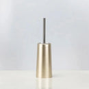 Luxury toilet brush with gold holder for bathroom