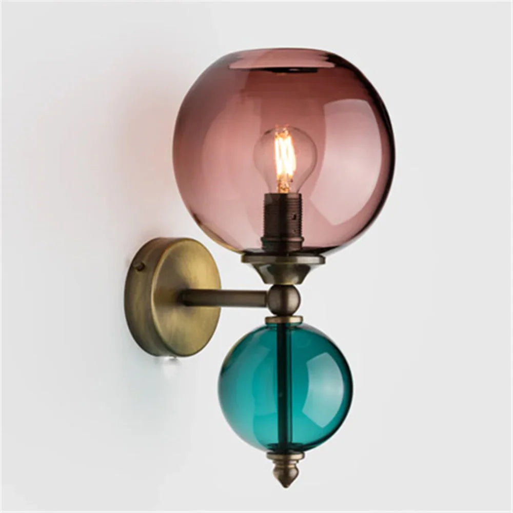 Glass bubble LED wall light - vue 8 sur 16