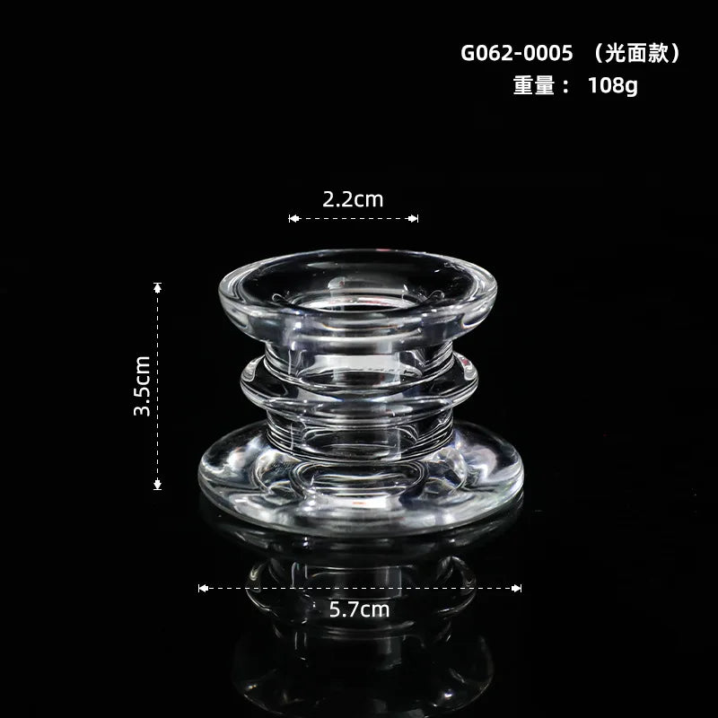 Creative glass candle holder for home and bar decor - vue 6 sur 8