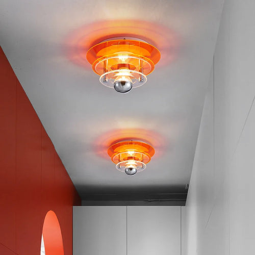 Nordic designer UFO acrylic ceiling light for home decor - vue 2 sur 14
