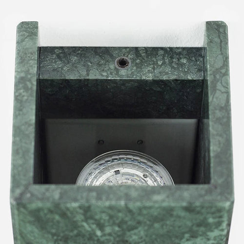 European style luxury green marble decorative LED wall light - vue 5 sur 5