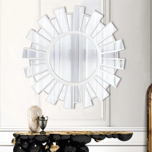 round decorative mirror for restaurant and bathroom