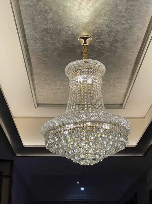 Modern crystal pendant light for elegant interior decor - vue 6 sur 10